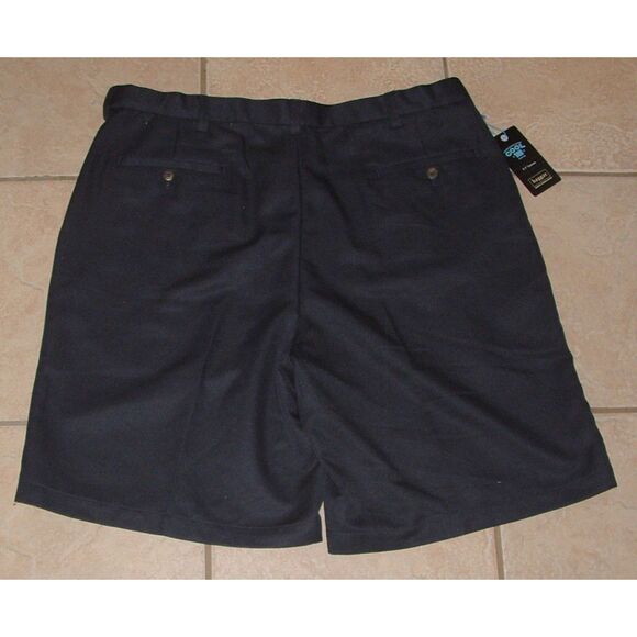 NEW Mens Sz 40 Blue Flex Waist Moisture Wicking No Iron Shorts HAGGAR COOL 18 - Picture 2 of 5